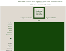 Tablet Screenshot of gaertnerei-staehle.de